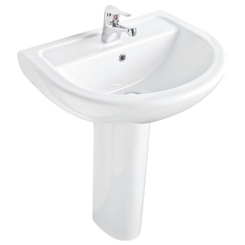 OLSEN SPA - Nástenné umývadlo COMPACT 60 - Polostĺp k umývadlu - Bez, Stĺp k umývadlu - Bez stĺpu OLKGKO05LVB01 2