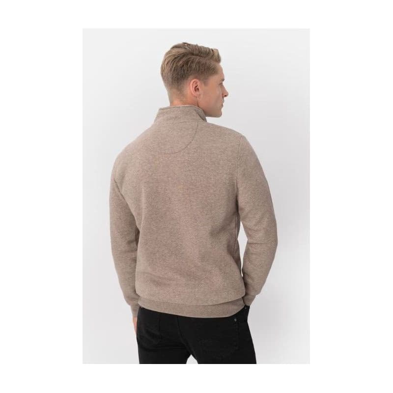 Pánska mikina so zipsom VOLCANO B-LIPSO-102M-BEIGE MEL 4