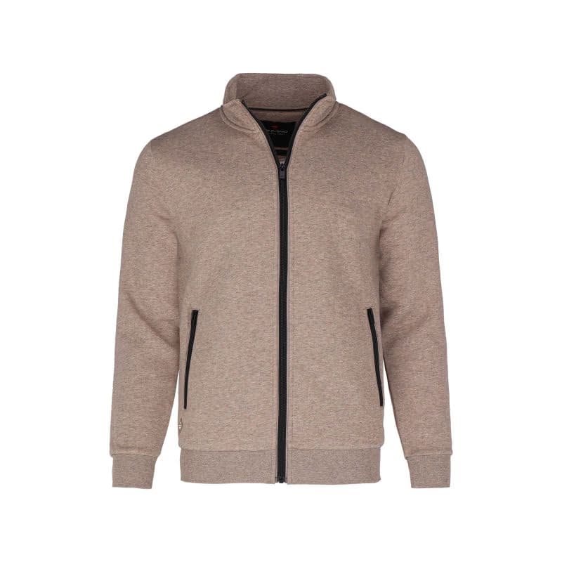 Pánska mikina so zipsom VOLCANO B-LIPSO-102M-BEIGE MEL 5