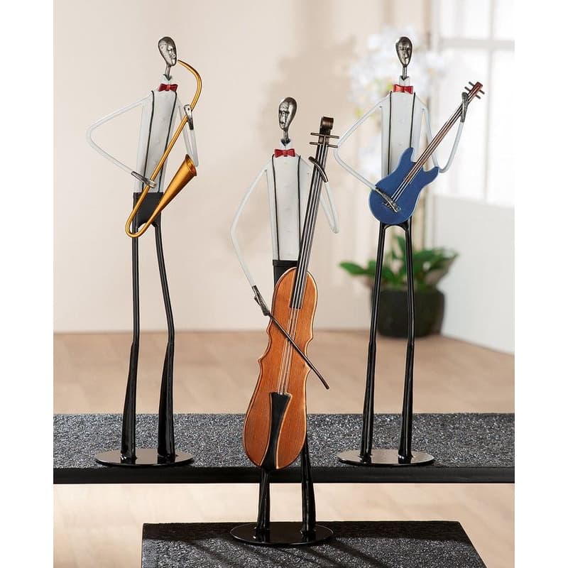 Kovové postavy hudobníkov "Jazzband" 1