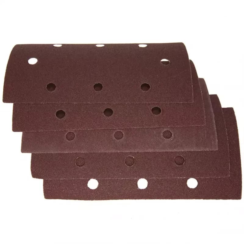 Brúsny papier na suchý zips, s otvormi, 93 x 185 mm, P 60, 5 ks, Drel 1