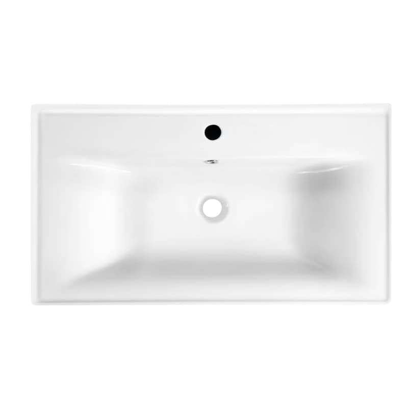 AQUALINE - SAVA 80 keramické umývadlo nábytkové 80x46cm, biela 2080 3