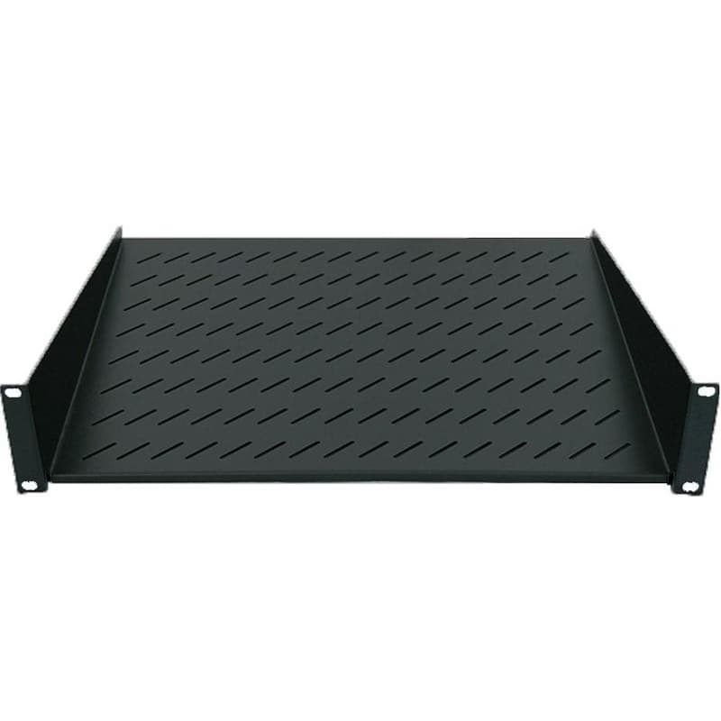 Intellinet polica do racku 19", Fixed Shelf, 1U, 150mm depth, Front mounting, max load 25kg, Black