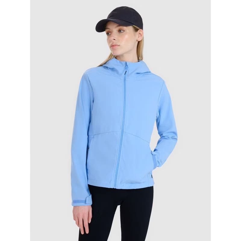 Dámska turistická bunda 4F SOFTSHELL JACKET F320-33S-BLUE 2