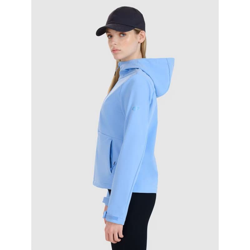 Dámska turistická bunda 4F SOFTSHELL JACKET F320-33S-BLUE 3