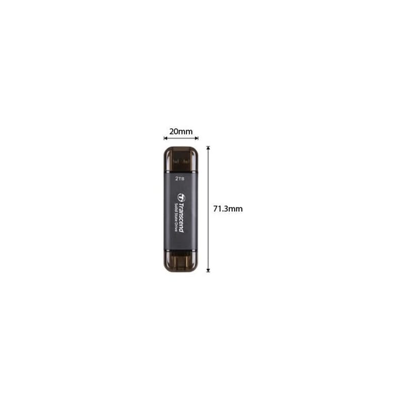Transcend TS2TESD310C 2TB USB Type-A/USB Type-C 3D NAND flash R 1050 MB/s, W 950 MB/s 3