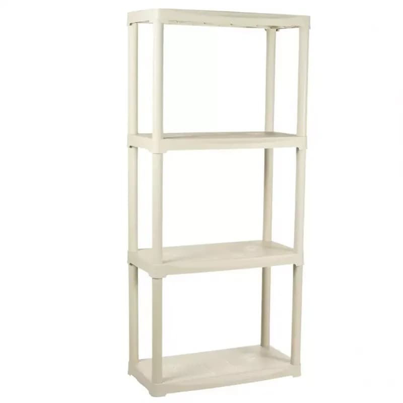Regál plastový T60/4E ecru 133x60x30 cm – 4 police/20kg 1