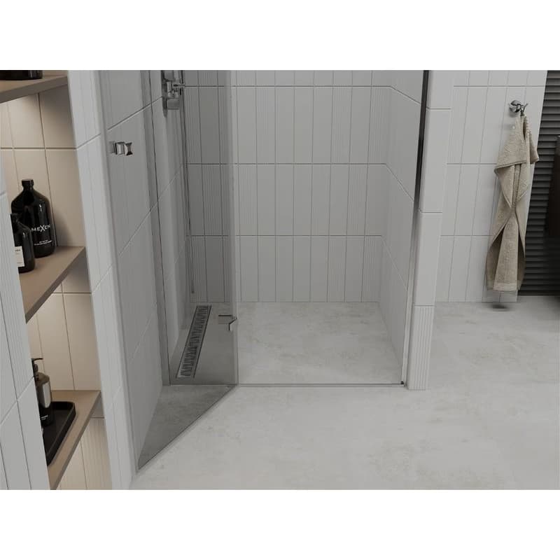 MEXEN - Roma Sprchové dvere Swing 100, transparent, chróm sa stenovým profilom 854-100-000-01-00 5