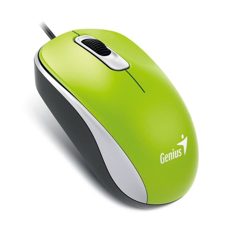 GENIUS myš DX-110, drôtová, 1000 dpi, USB, zelená 1