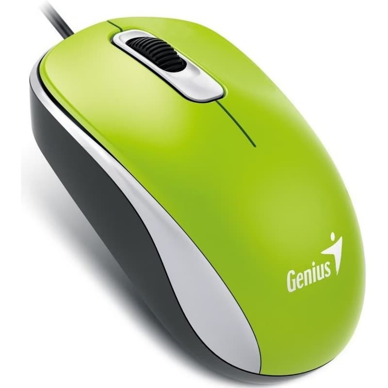 GENIUS myš DX-110, drôtová, 1000 dpi, USB, zelená 3
