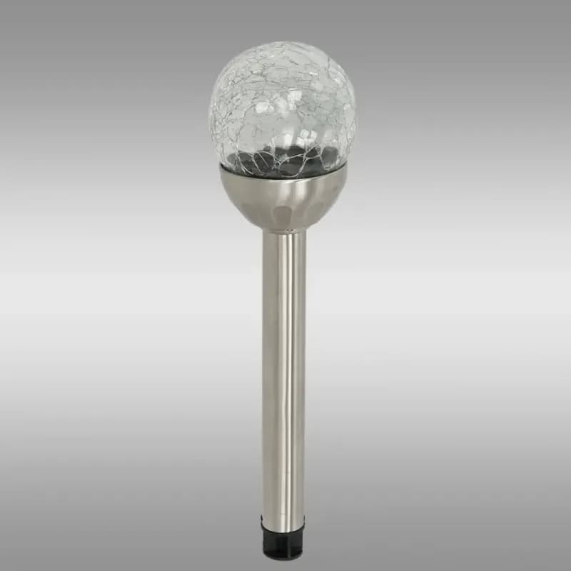 Solárna lampa INOX 8CM CRACK EKO0609 1