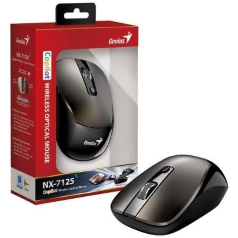 GENIUS myš NX-7125 Chocolate/ 1200 dpi/ bezdrôtová/ Copilot/ čokoládovo hnedá 4