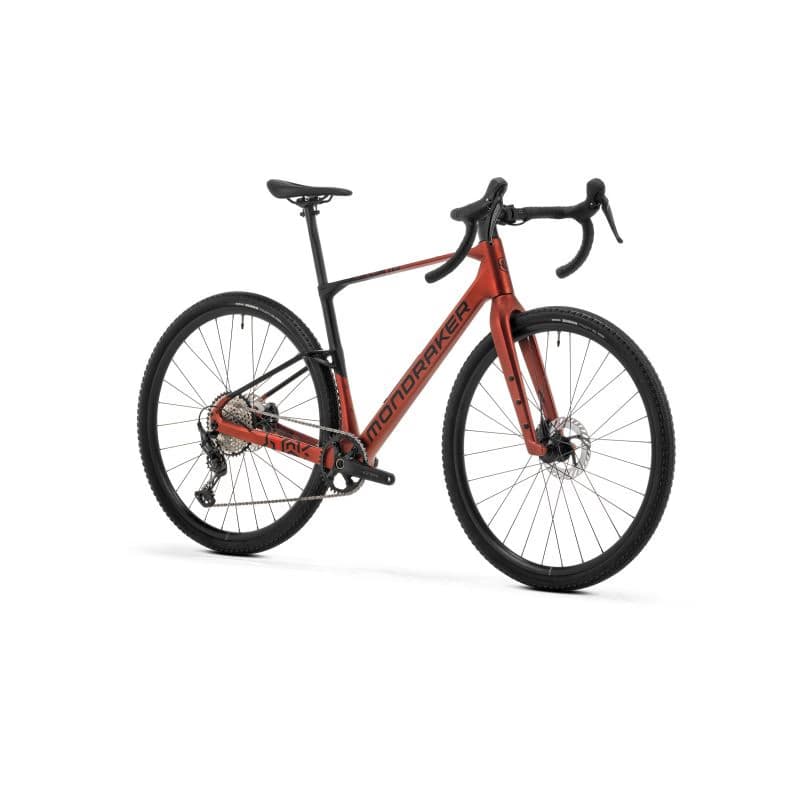 Gravel bicykel MONDRAKER Arid Carbon, earth red black flame red 4