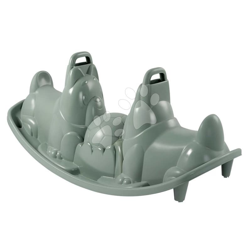 Hojdačka obojstranná s ergonomickými sedadlami Pes Green Dogs Rocker Life Smoby s držadlami zelená s UV filtrom od 18 mes