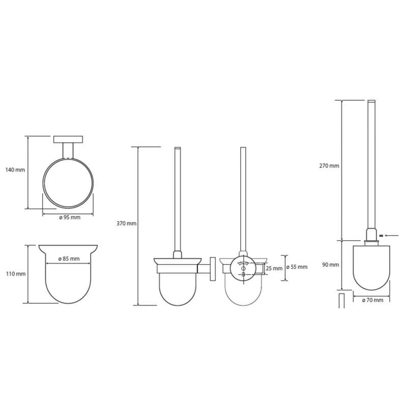 HOPA - WC kefa, miska sklo, 95×360×140 mm - Farba - Hematit KDBE159113017 2