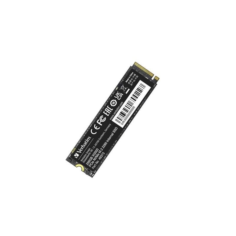 VERBATIM SSD Vi3000 Internal PCIe NVMe M.2 SSD 256GB, W 1300/R 3300 MB/s 1