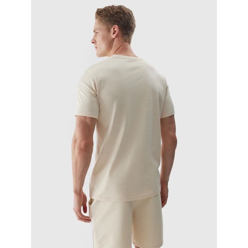 Pánske tričko s krátkym rukávom 4F TSHIRT-4FWSS24TTSHM1284-83S-BEIGE 3