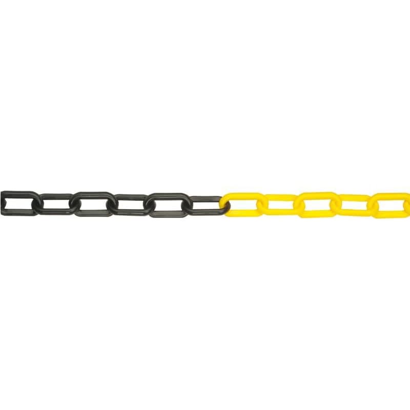 JSP Reťaz plast 6mm/25m čierna/žltá