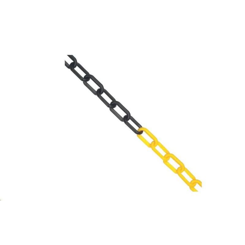 JSP Reťaz plast 6mm/25m čierna/žltá 2