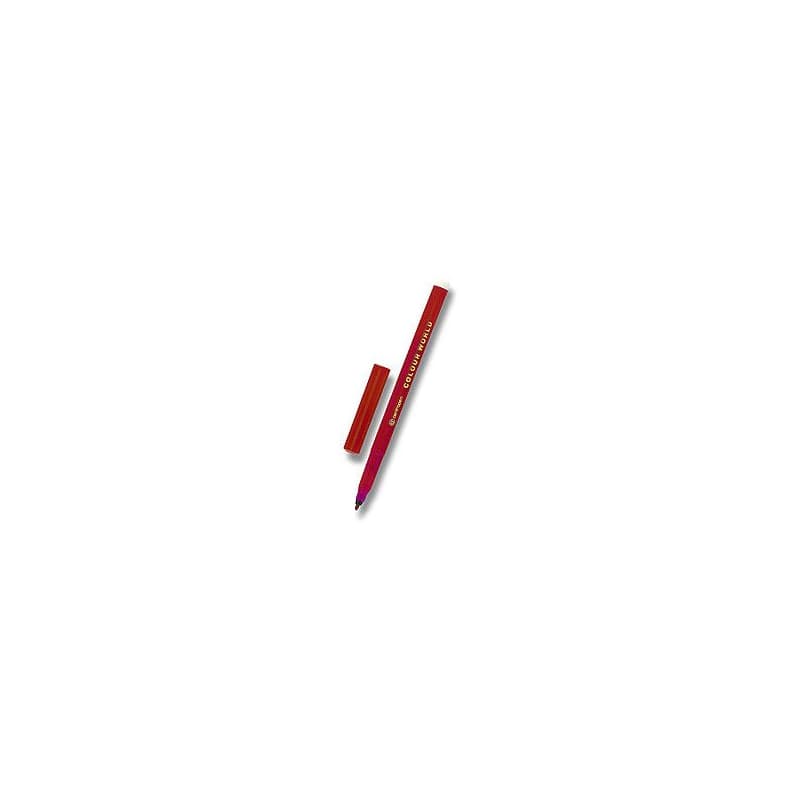 Popisovač Centropen 7550 červený valcový hrot 1mm