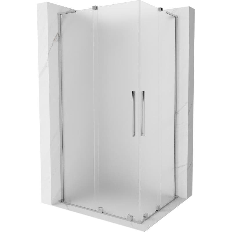 MEXEN/S - Velar L Duo sprchovací kút, posuvné dvere 90 x 80, dekor, chróm 871-090-080-02-33-01 1