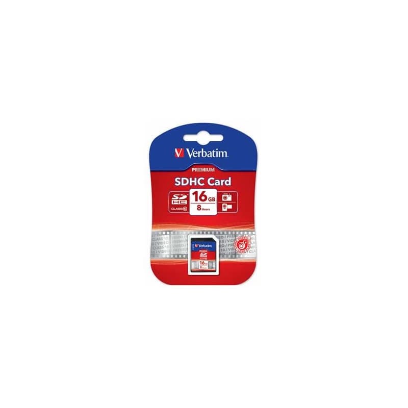 Verbatim Secure Digital Card Premium U1, 16GB, SDHC, 43962, UHS-I U1 (Class 10) 1