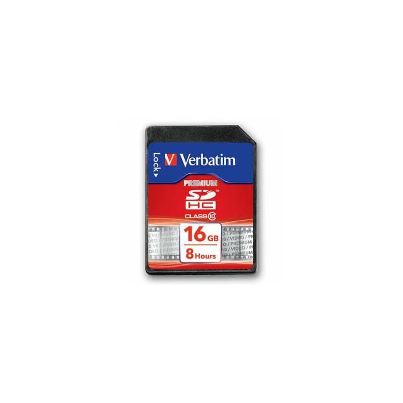 Verbatim Secure Digital Card Premium U1, 16GB, SDHC, 43962, UHS-I U1 (Class 10) 2
