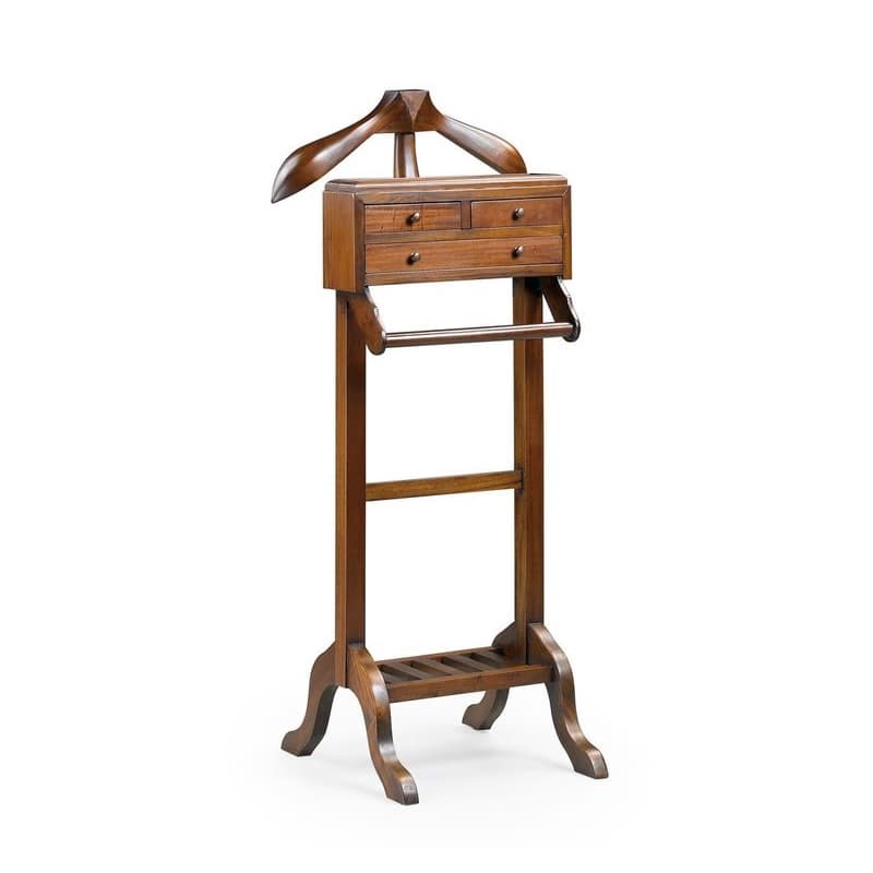 Estila Koloniálny luxusný nemý sluha M-Vintage z masívneho dreva tmavohnedej farby 120cm