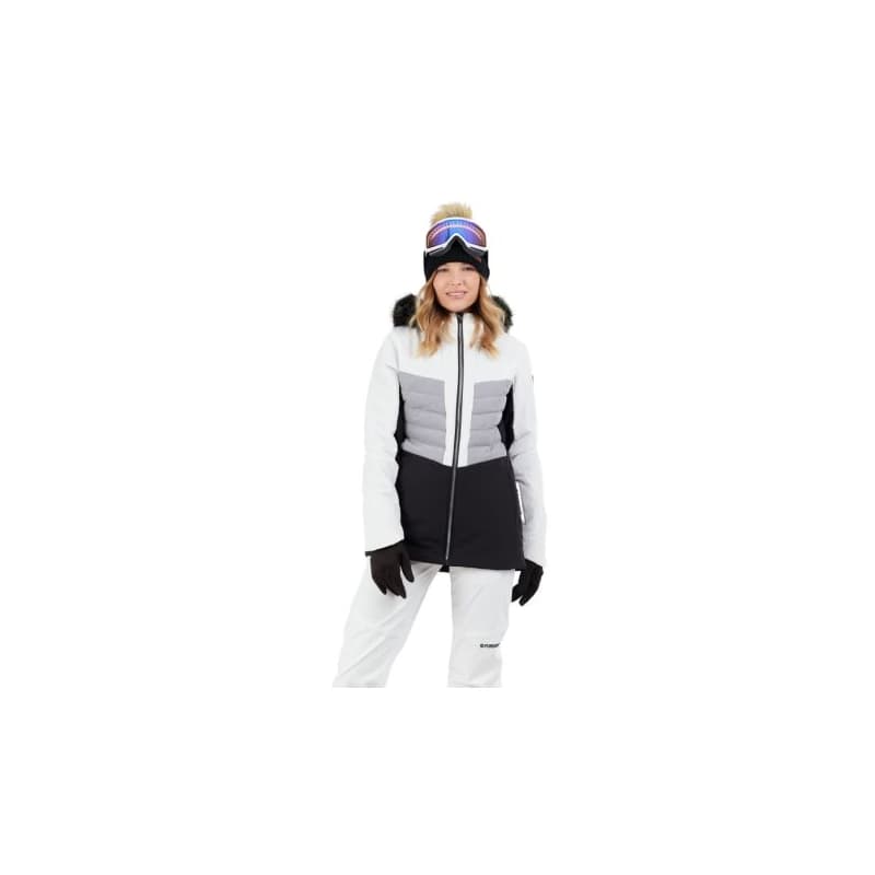 Dámska lyžiarska bunda FUNDANGO Salina Padded Jacket-100-white