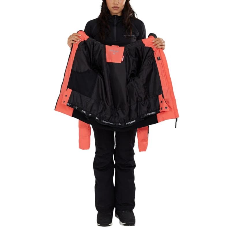 Dámska lyžiarska bunda FUNDANGO Zina Padded Jacket-352- coral 4