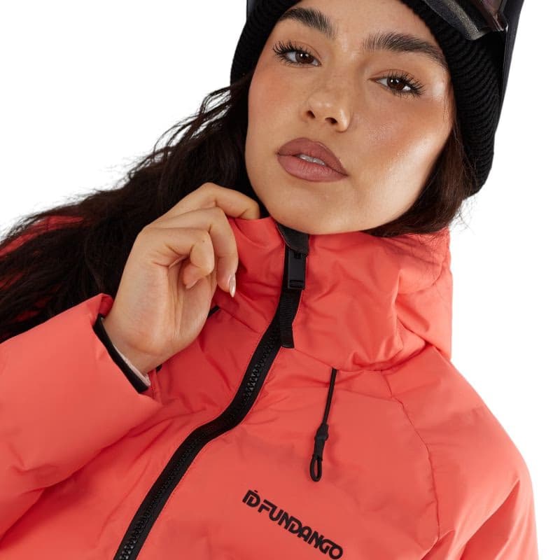 Dámska lyžiarska bunda FUNDANGO Zina Padded Jacket-352- coral 5