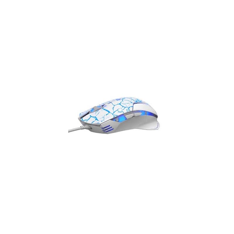 E-blue Mazer Pre Myš káblové, bielo-modrá, 2500DPI 2