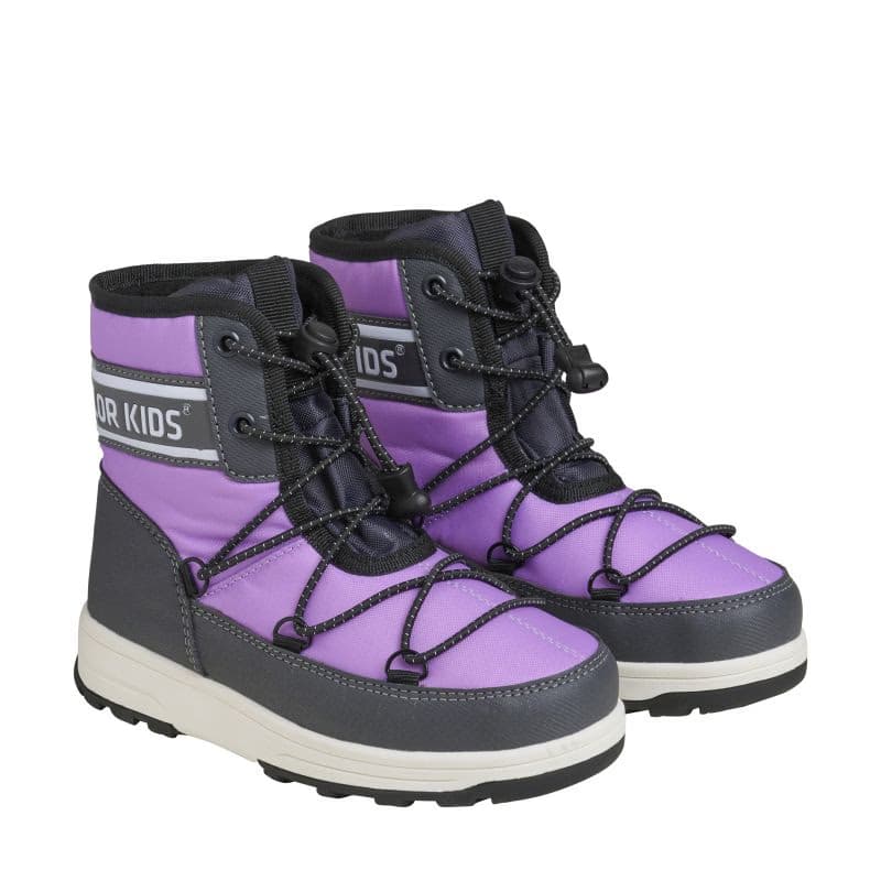 Dievčenské vysoké zimné topánky COLOR KIDS Boots W. String, violet tulle 2