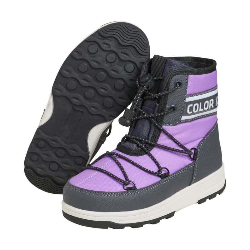 Dievčenské vysoké zimné topánky COLOR KIDS Boots W. String, violet tulle 3