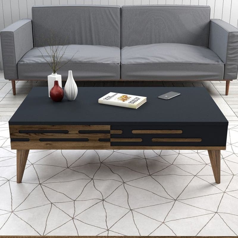 Living Room Furniture Set Valensiya - Walnut, Anthracite 4