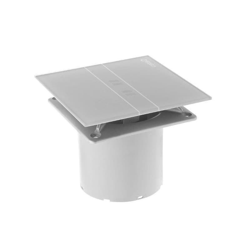 CATA - E-100 GSTH kúpeľňový ventilátor axiálny s automatom, 4W/8W,potrubie 100,strieborná 00900600 3