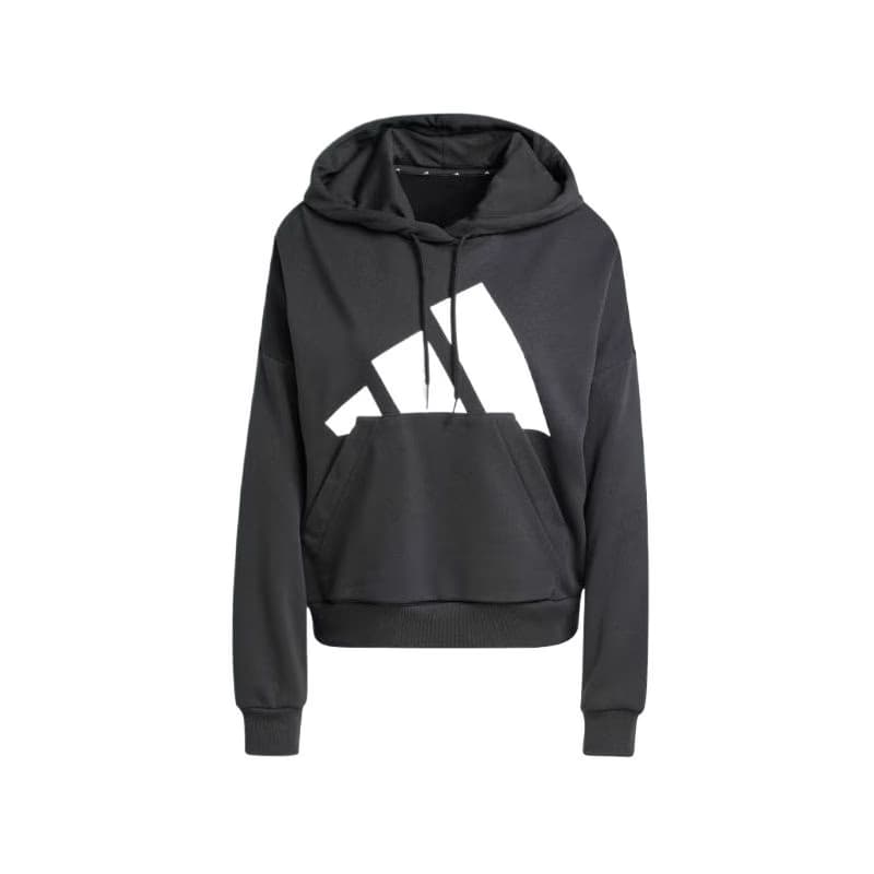 Dámska mikina s kapucňou ADIDAS W BL FT HD BLACK WHITE 5