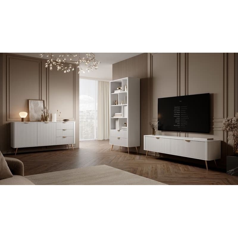 ArtLas Komoda LINA 163 2D23 | biela 2