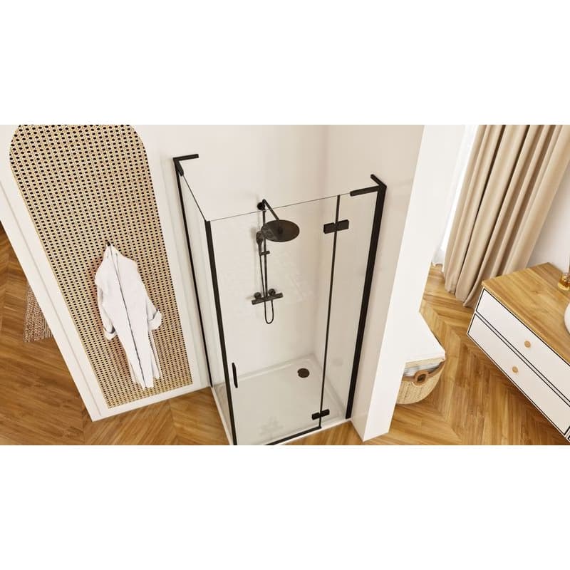 REA/S - Sprchová kabína Hugo Black 80x80 KPL-45220 6