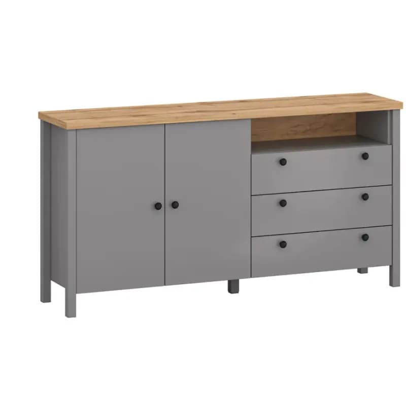 Komoda 2D3S Melini Gray K 1