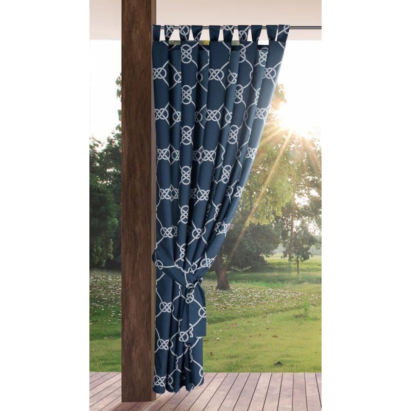 ArtFir Záves na terasu GARDEN 14 PU | tmavomodrá/biela 155 x 240 cm 2