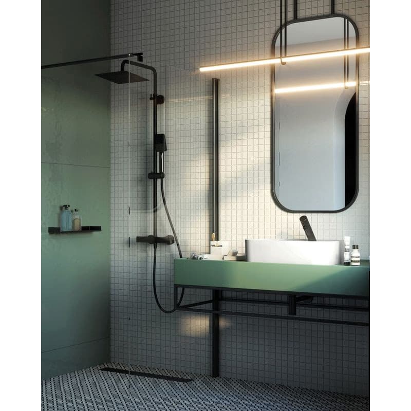 DEANTE - Kerria plus čierna - Sprchová stena / walk - in, systém Kerria Plus, 90 cm KTS_N39P 3