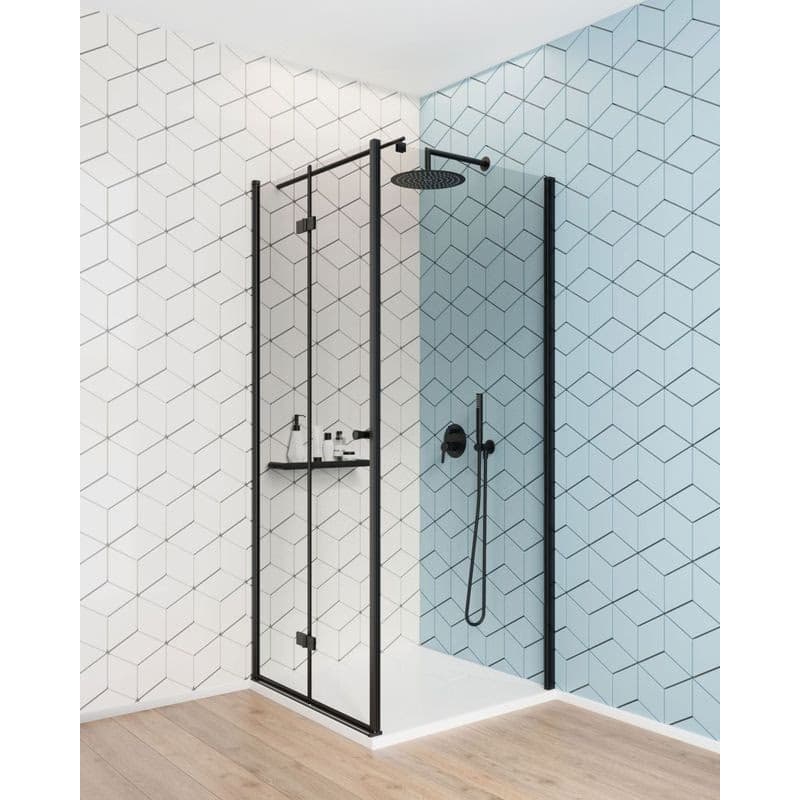 DEANTE - Kerria plus čierna - Sprchová stena / walk - in, systém Kerria Plus, 90 cm KTS_N39P 4
