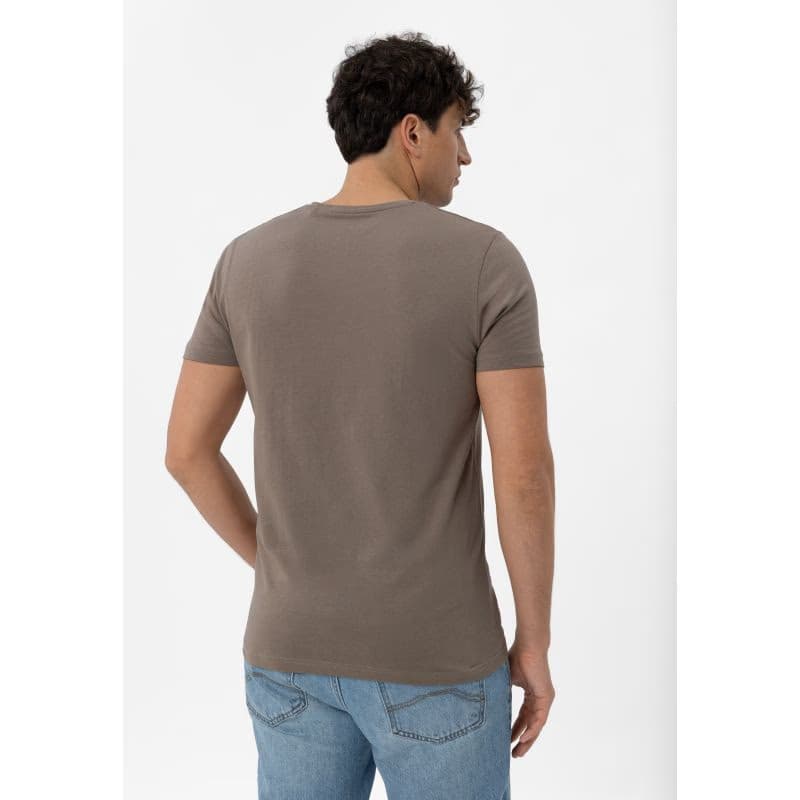 Pánske tričko s krátkym rukávom VOLCANO T-SMUGE-BEIGE 2