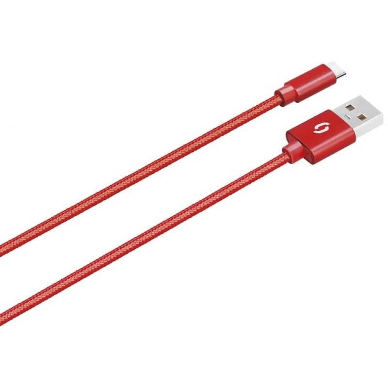 ALIGATOR PREMIUM Dátový kábel 2A, USB-C červená 6