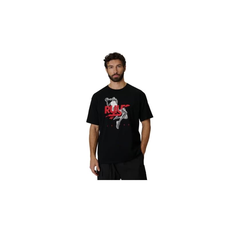 Pánske tričko s krátkym rukávom 4F TSHIRT M3333-20S-DEEP BLACK 1