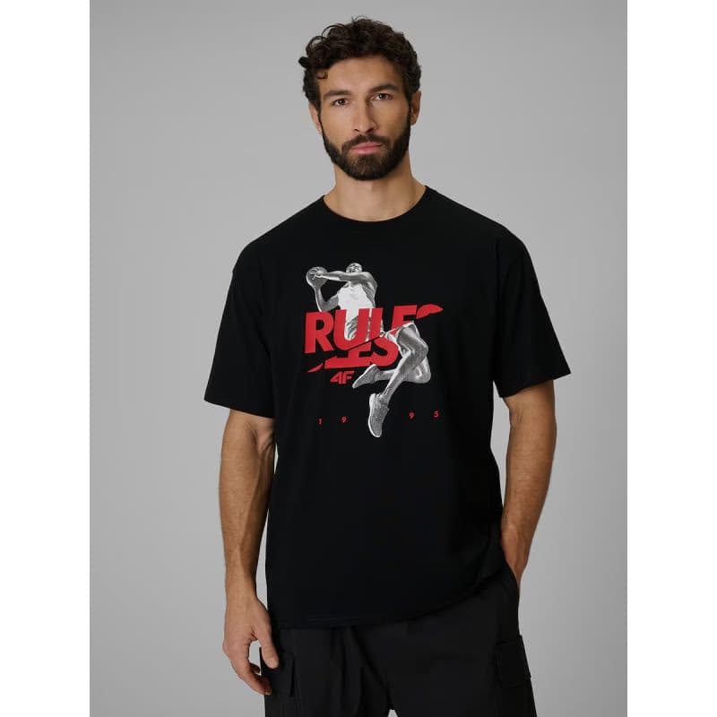 Pánske tričko s krátkym rukávom 4F TSHIRT M3333-20S-DEEP BLACK 2