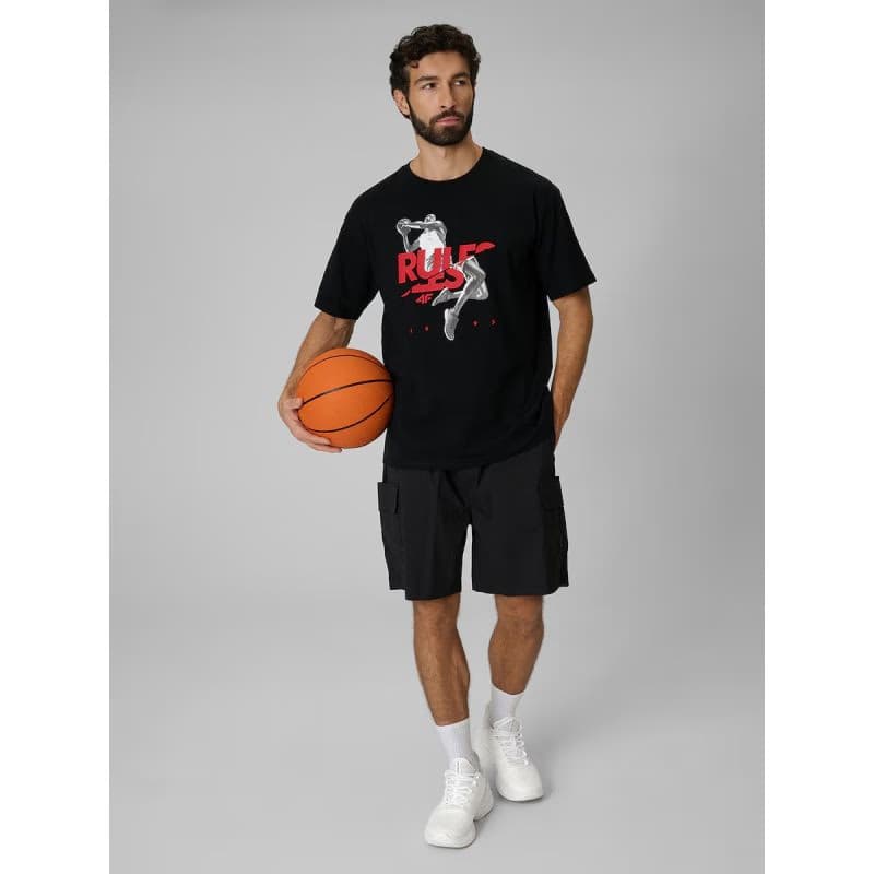 Pánske tričko s krátkym rukávom 4F TSHIRT M3333-20S-DEEP BLACK 4