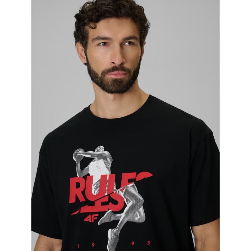 Pánske tričko s krátkym rukávom 4F TSHIRT M3333-20S-DEEP BLACK 5