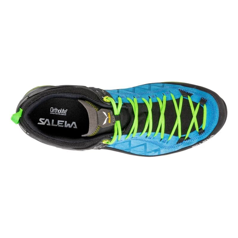 Pánska nízka turistická obuv SALEWA Mountain Trainer 2 GTX M blue danube fluo green 3